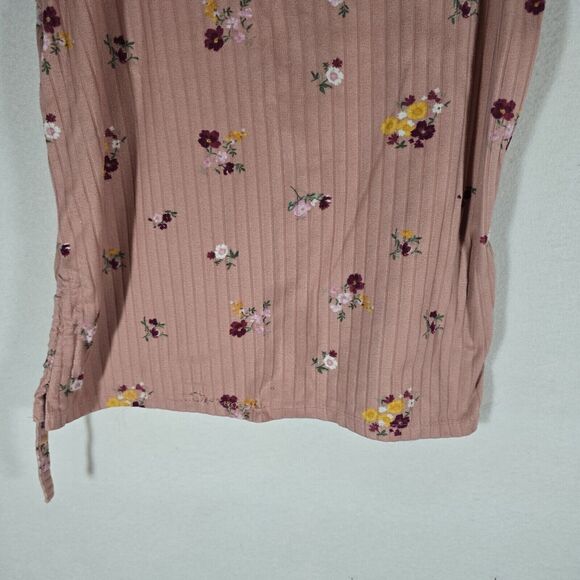 BTween Girls Shirt Pink, floral, Size 10 3/4 Sleeve medium - Picture 8 of 11